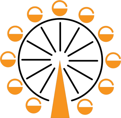 400x392 Ferris Wheel Clipart Transparent