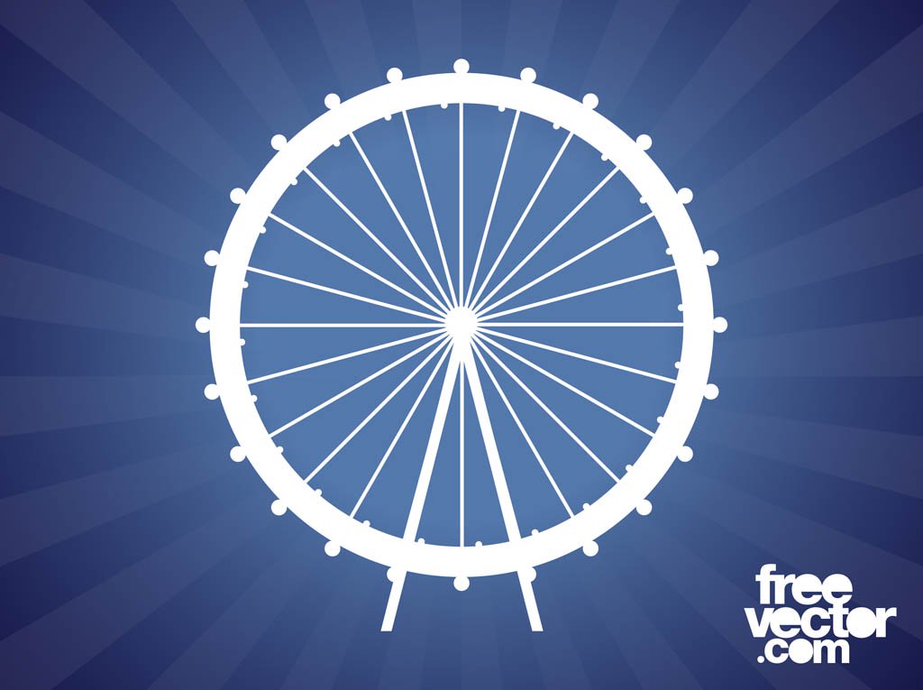1024x765 Ferris Wheel Silhouette Vector Art Amp Graphics