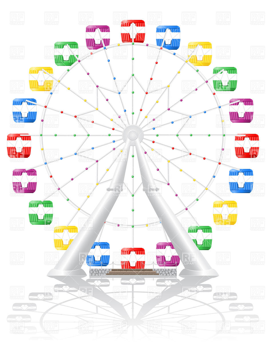 933x1200 Ferris Wheel Vector Image Vector Artwork Of Objects Konturvid