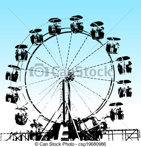 450x470 Grunge Ferris Wheel. An Image Of A Grunge Ferris Wheel.