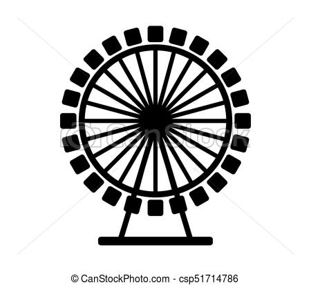 450x413 Icon Ferris Wheel Vector