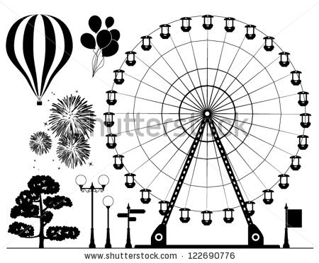 450x372 Carneval Clipart Giant Wheel