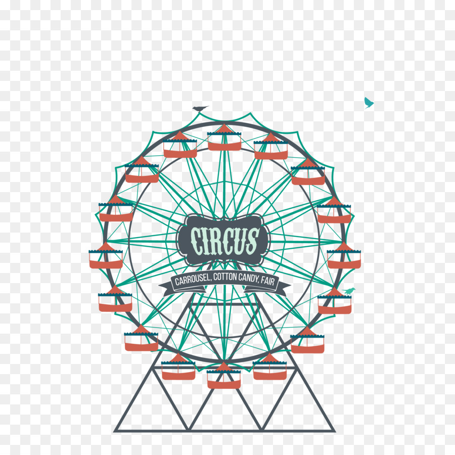 900x900 Ferris Wheel Amusement Park Clip Art