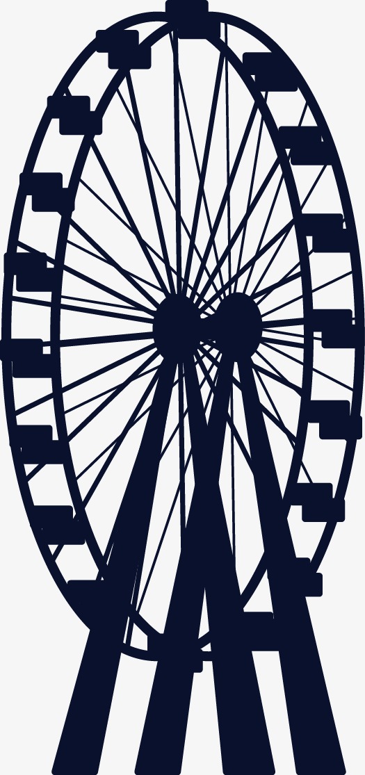 525x1115 Ferris Wheel, Wheel Vector, Roller Coaster Png And Vector For Free