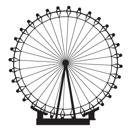 451x451 Ferris Wheel Clipart Transparent