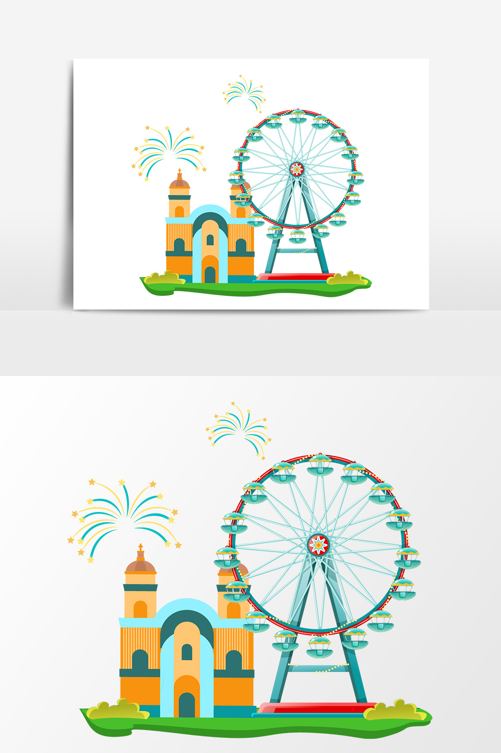 1024x1540 Ferris Wheel Vector] Png Images,vector And Psd Free