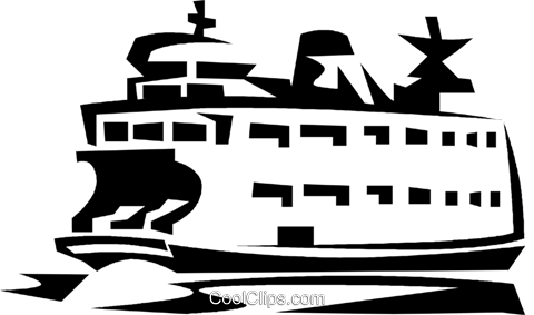 480x283 Ferry Boat Royalty Free Vector Clip Art Illustration Vc021115