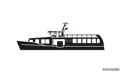 500x300 Ferry Boat Silhouette Stock Image And Royalty Free Vector Files