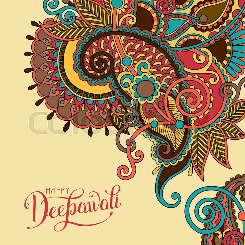 800x800 Happy Deepawali Greeting Card With Hand Written Inscription To