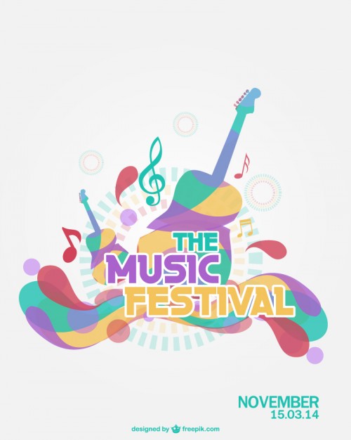 500x626 Music Festival Vector Vector Free Download