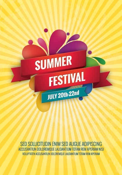 420x600 Summer Festival Vector Graphic Free Vector In Encapsulated