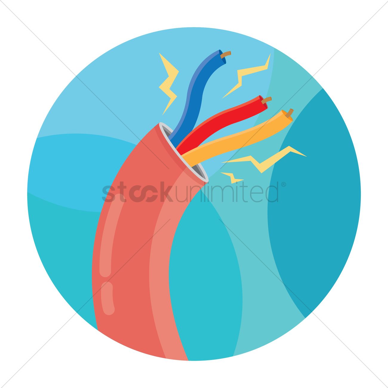 1300x1300 Fiber Optics Vector Image