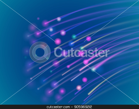 450x352 Data Transmission Over A Fiber Optic Network. Stock Vector