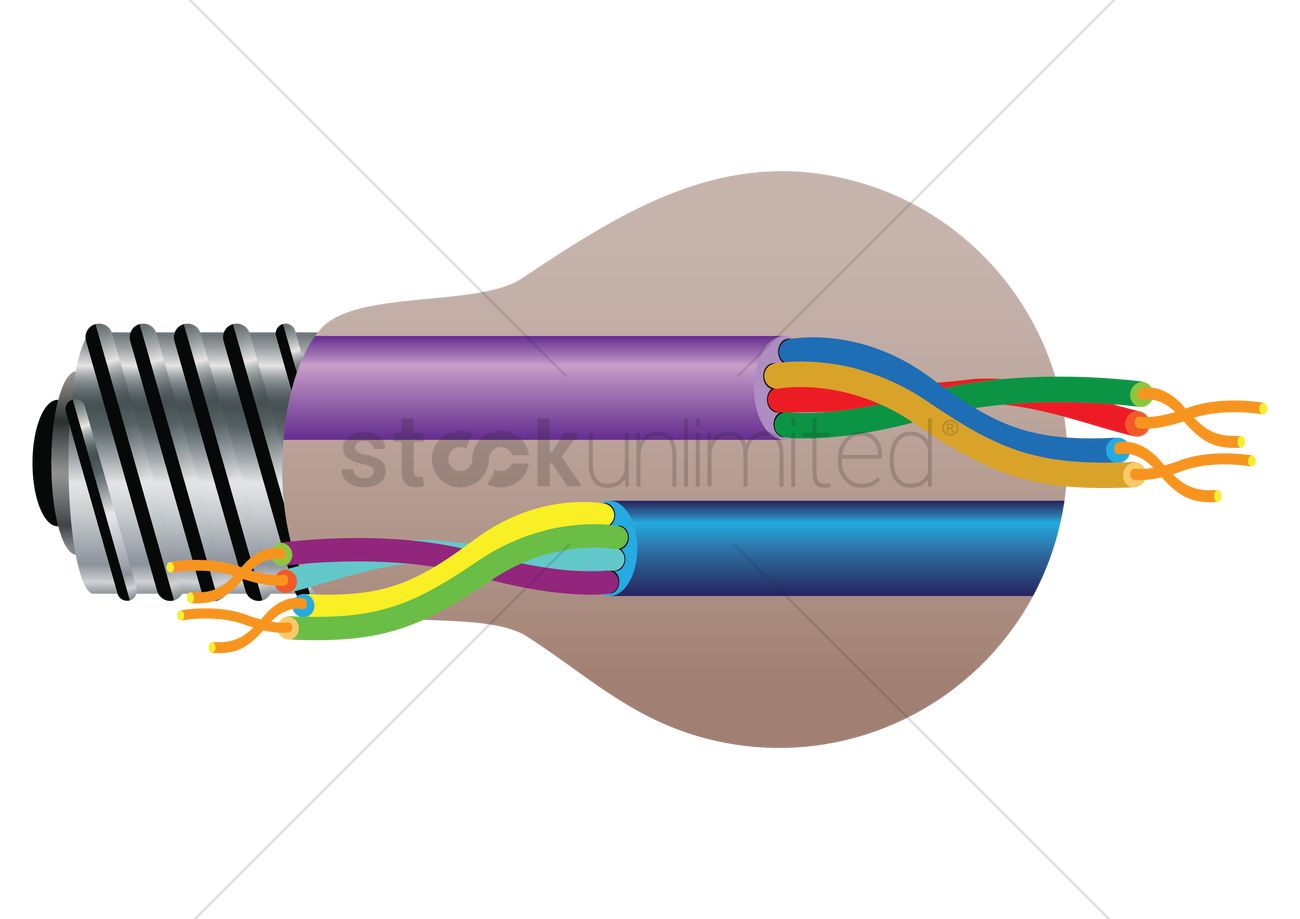 1300x919 Electrical Concept Of Fiber Optics Vector Image