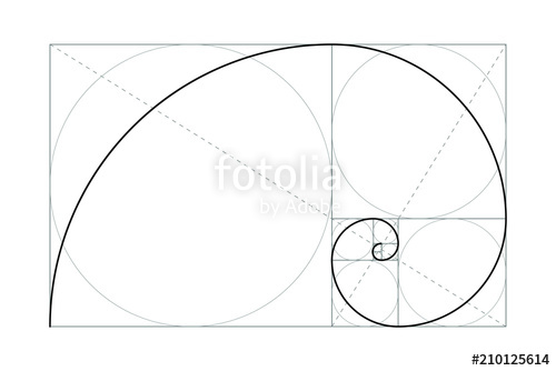 500x334 Golden Ratio. Fibonacci Number. Circles In Golden Proportion