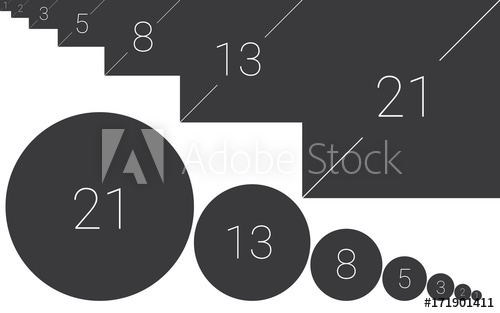 500x313 Golden Ratio Template Vector Illustration Fibonacci