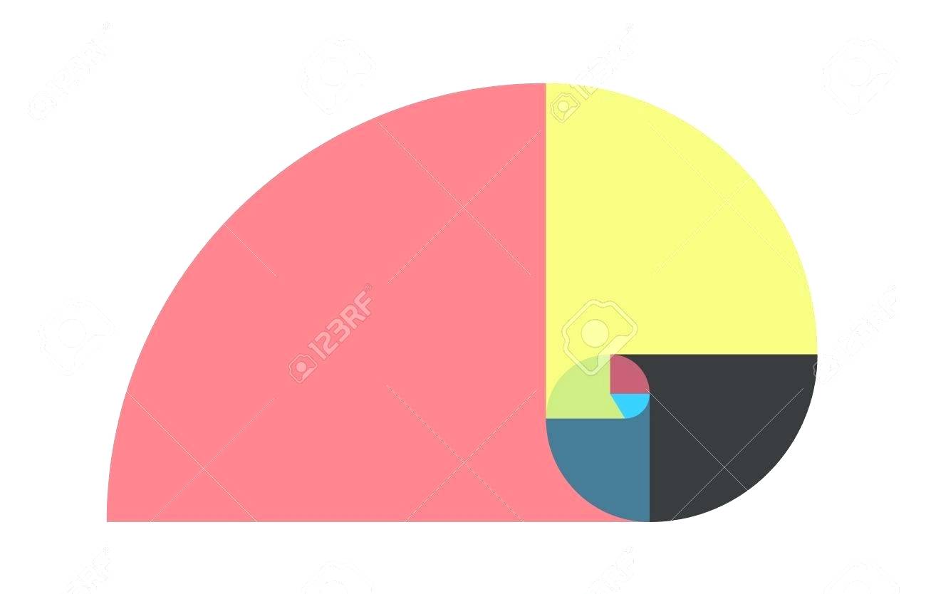 1300x834 Template Fibonacci Template Golden Ratio Vector Illustration