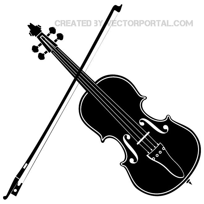 660x660 Violin Image Free Vector 123freevectors