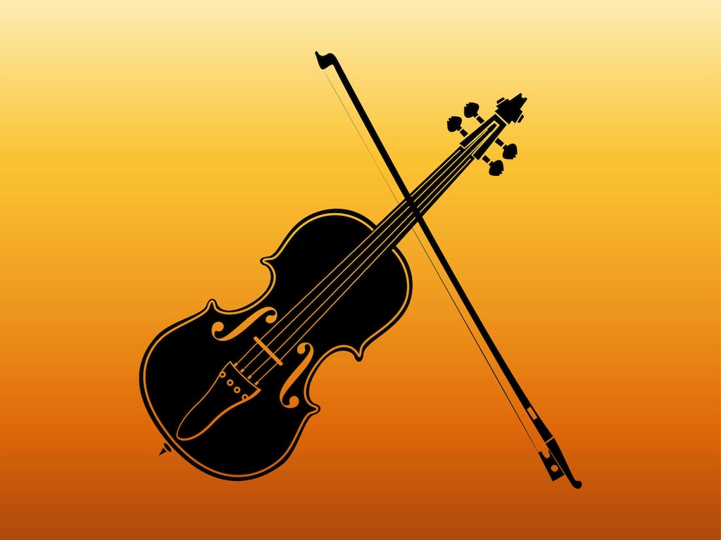 1024x768 Violin Silhouette Vector Art Amp Graphics