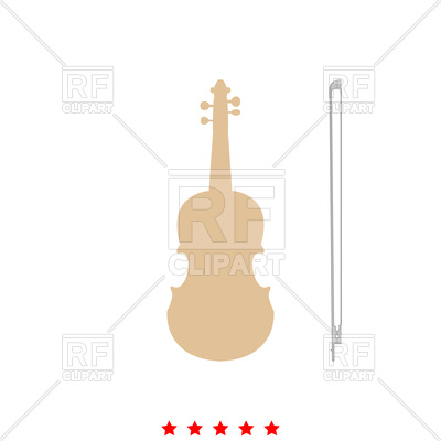400x400 Violin On White Background