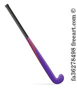 154x178 Free Art Print Of Hockey Stick Vector. Hockey Stick Vector
