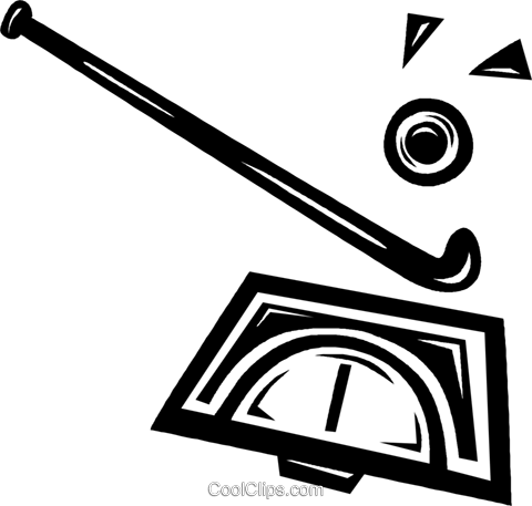 480x457 Field Hockey Stick And Ball Royalty Free Vector Clip Art