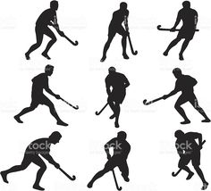 236x214 Field Hockey Silhouette On White Background