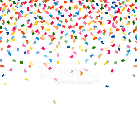 440x440 Vector Party Background With Confetti Stock Vector
