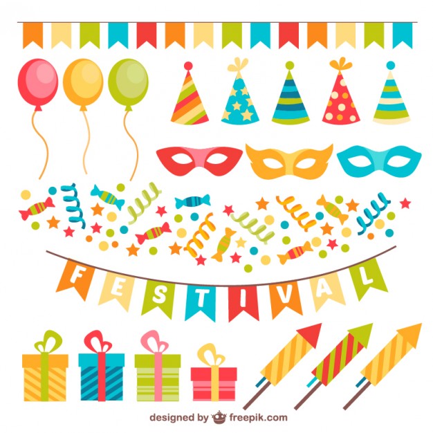 626x626 Colorida Para La Fiesta Descargar Vectores Premium