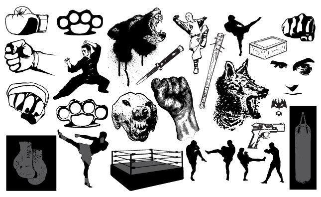 645x395 Fight Vector Pack For Adobe Illustrator