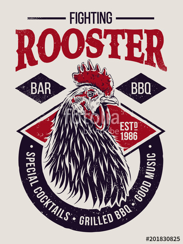 374x500 Fighting Rooster Design Stock Image And Royalty Free Vector Files