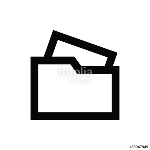 500x500 File Folder Vector Icon Stock Image And Royalty Free Vector