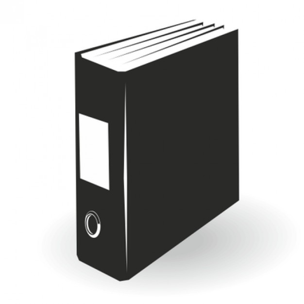 626x626 Black File Folder Illustration Vector Free Download