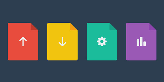 530x267 Flat File Icons