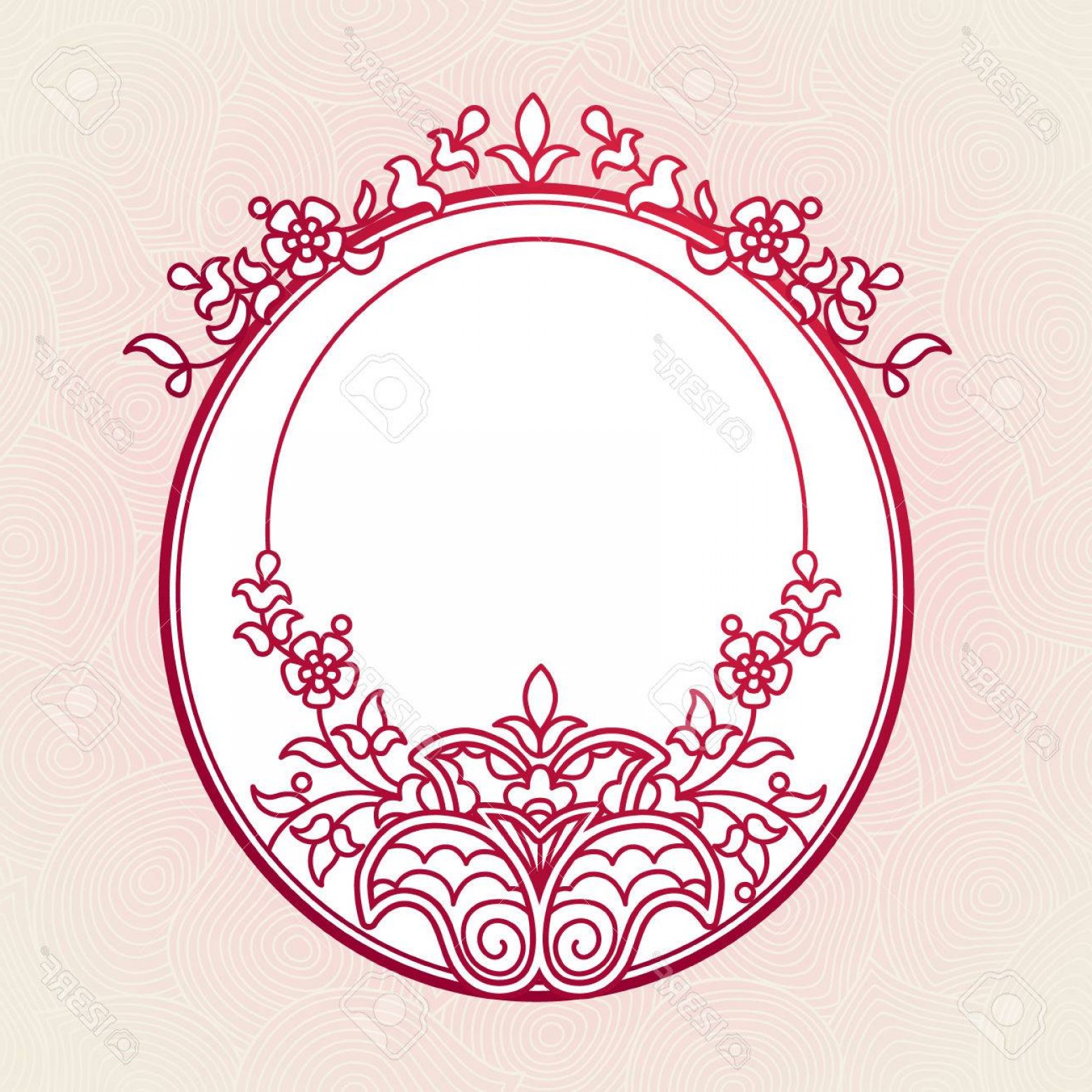 1560x1560 Photostock Vector Filigree Vector Frame In Eastern Style Ornate