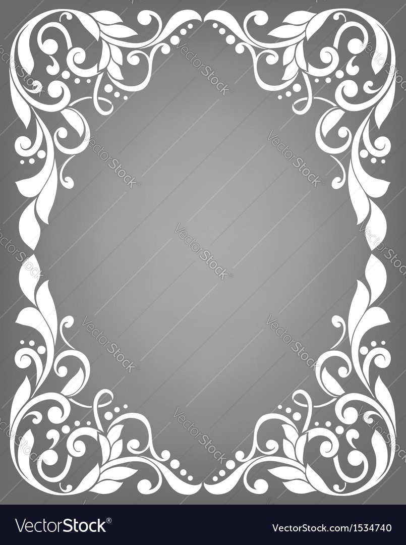 805x1080 Vintage Filigree Frame Vector 1534740 10