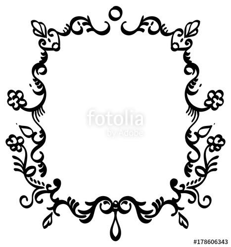 467x500 Rectangle Filigree Frame Stock Image And Royalty Free Vector