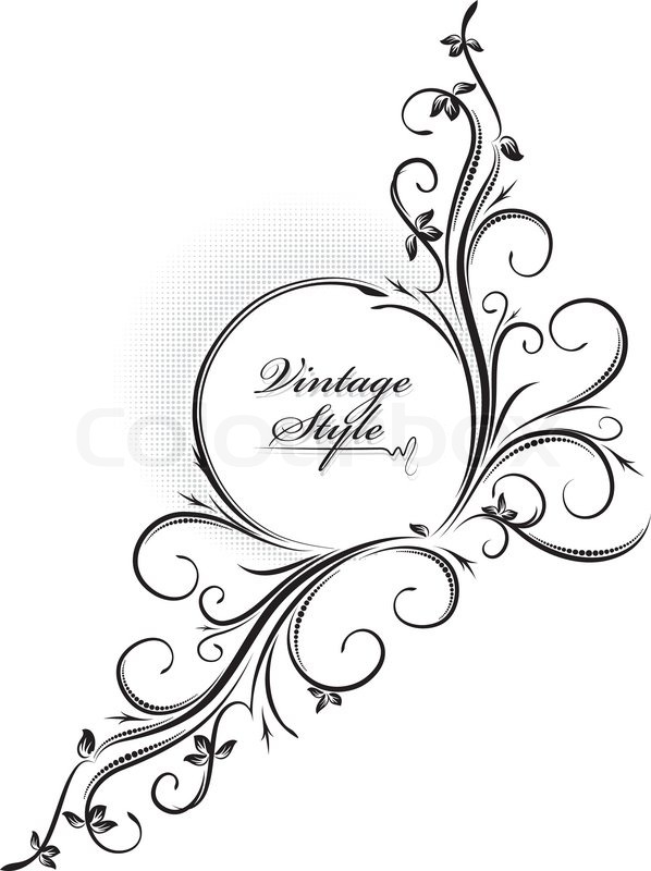 598x800 Beautiful Oval Frame. Vector Stock Vector Colourbox
