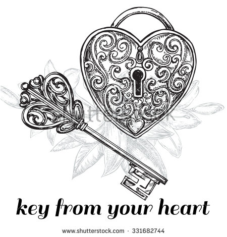450x470 Drawn Key Filigree