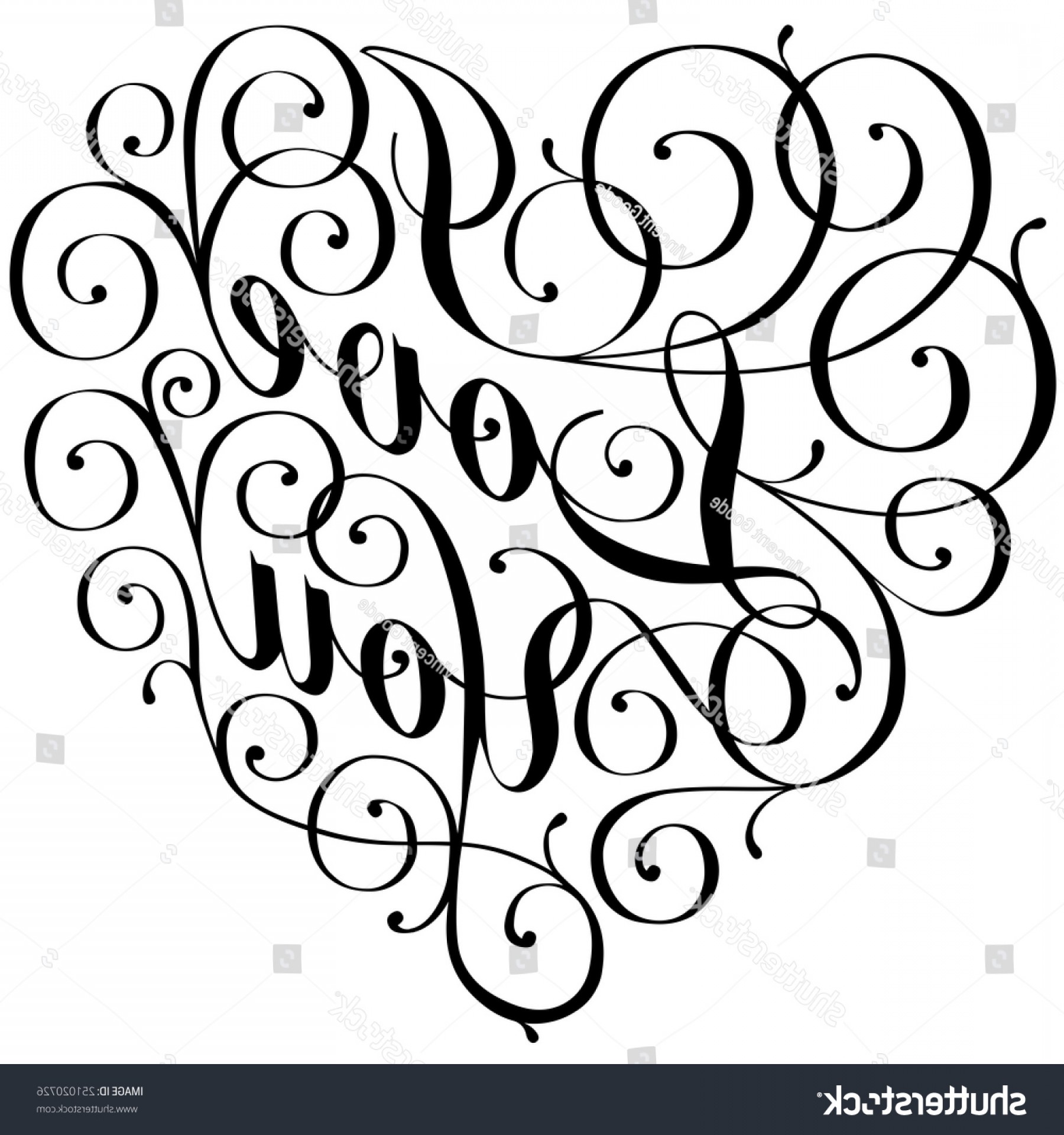 1800x1920 Vector Script Heart