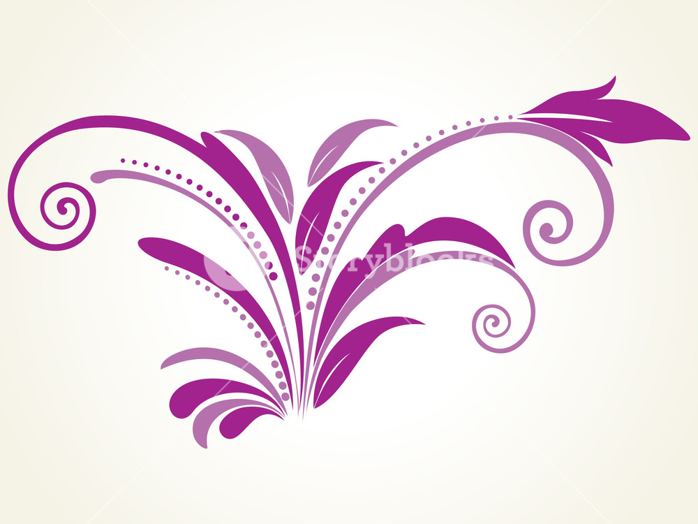 1000x750 Vector Filigree Pattern With Background Royalty Free Stock Image
