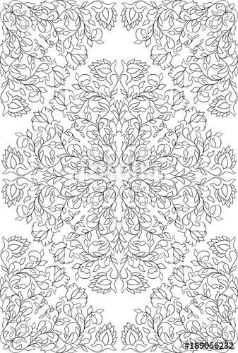 337x500 Filigree Floral Pattern. Stock Image And Royalty Free Vector