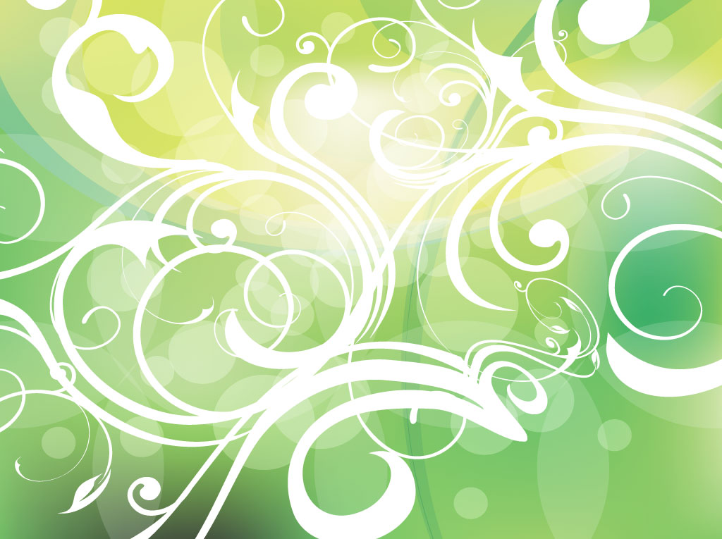1024x765 Green Gradients Filigree Vector Art Amp Graphics