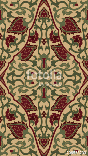282x500 Oriental Filigree Pattern. Stock Image And Royalty Free Vector