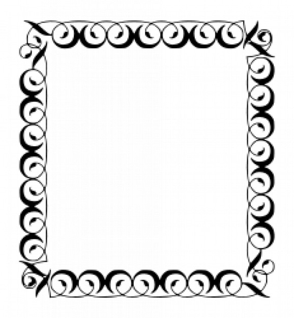 578x626 Filigree Square Vector Free Download