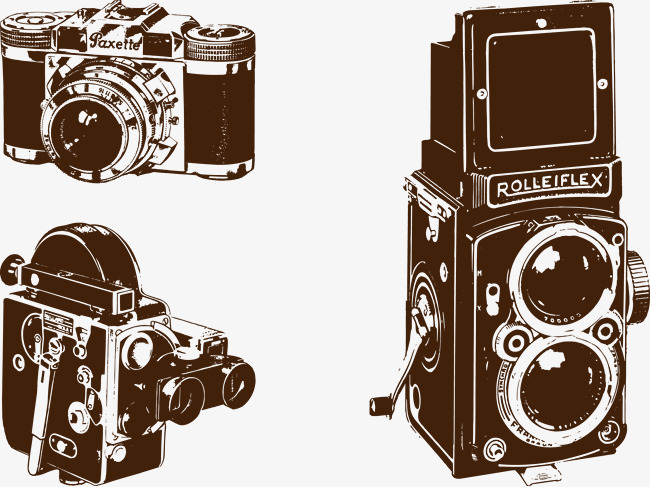 650x487 3 Vintage Camera Film Cameras Vector, Vector, Vintage Camera, Film