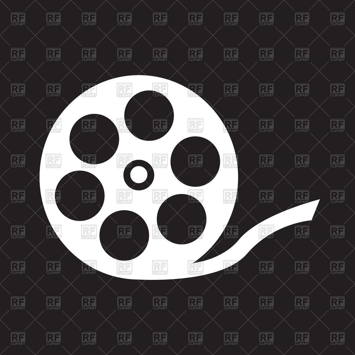 1200x1200 Film Reel Icon Vector Image Vector Artwork Of Signs, Symbols