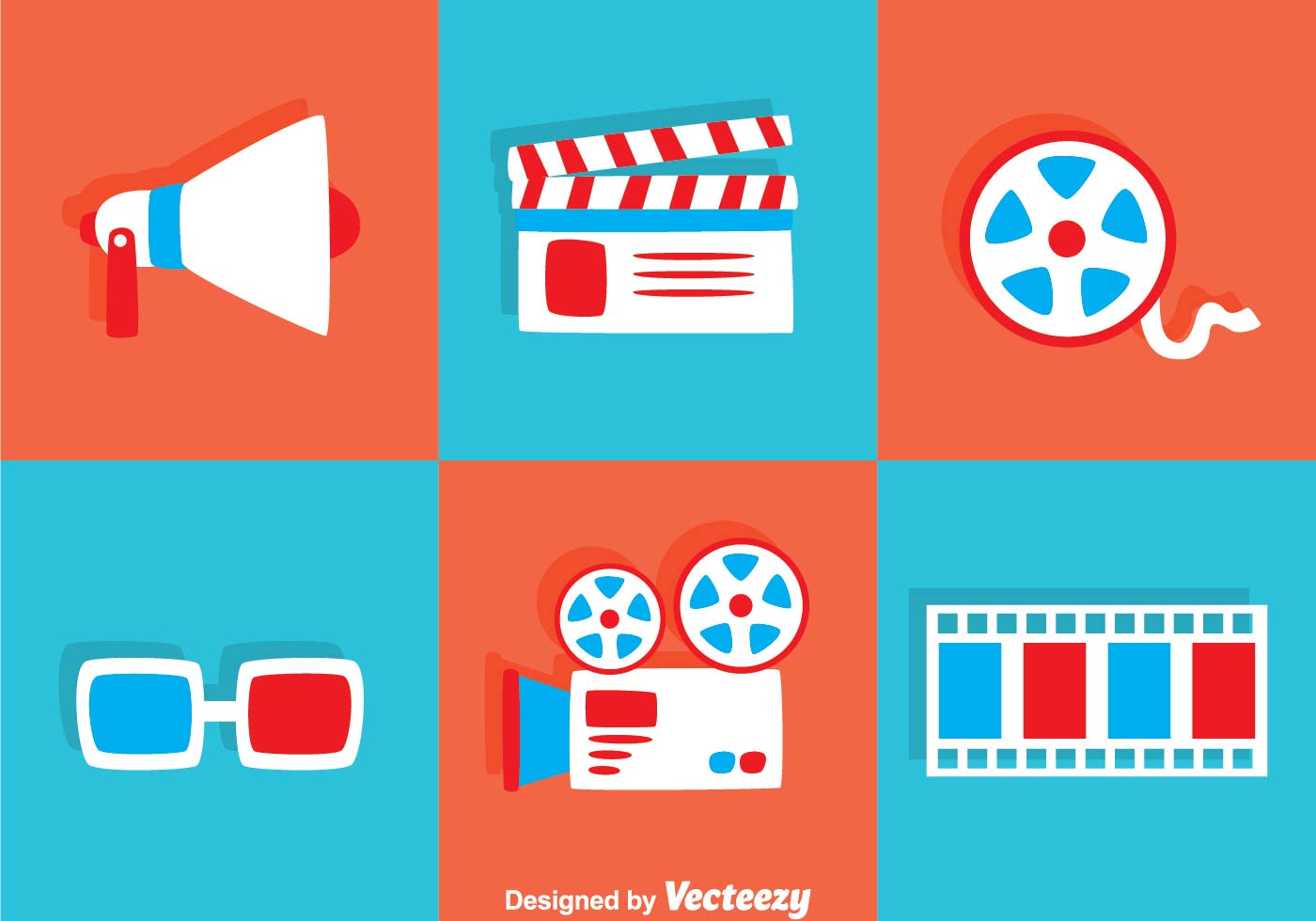 1400x980 Flat Movie Icons