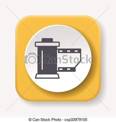 450x470 Photo Film Icon Vector Clipart