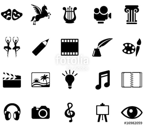 500x440 Art And Film Icons Stock Image And Royalty Free Vector Files On